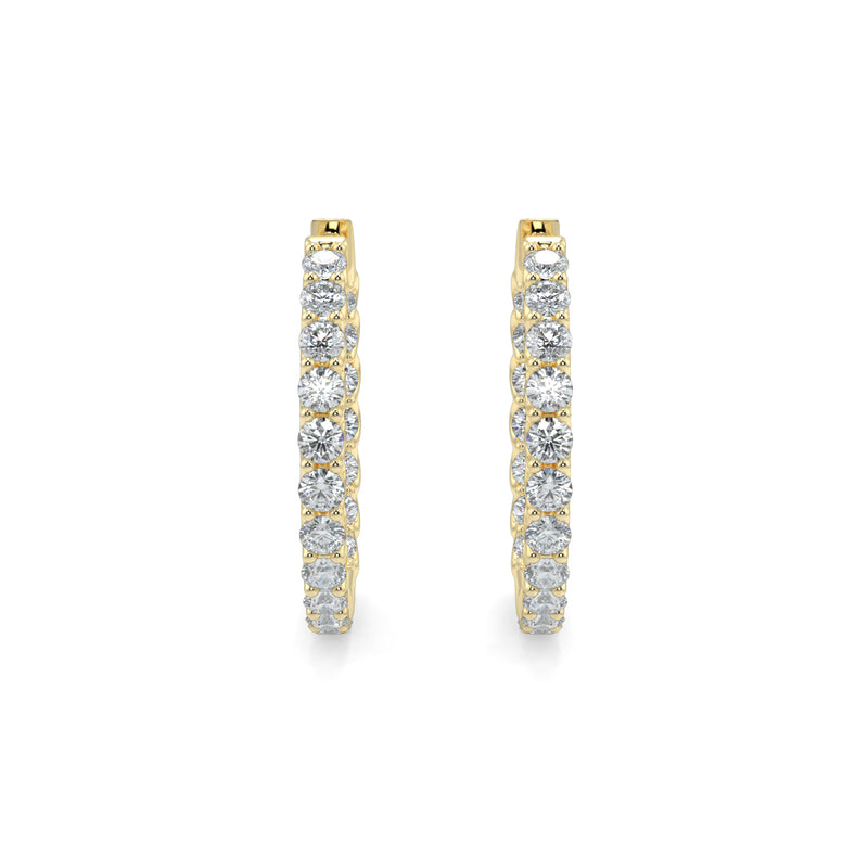 Diamond Hoop Earrings