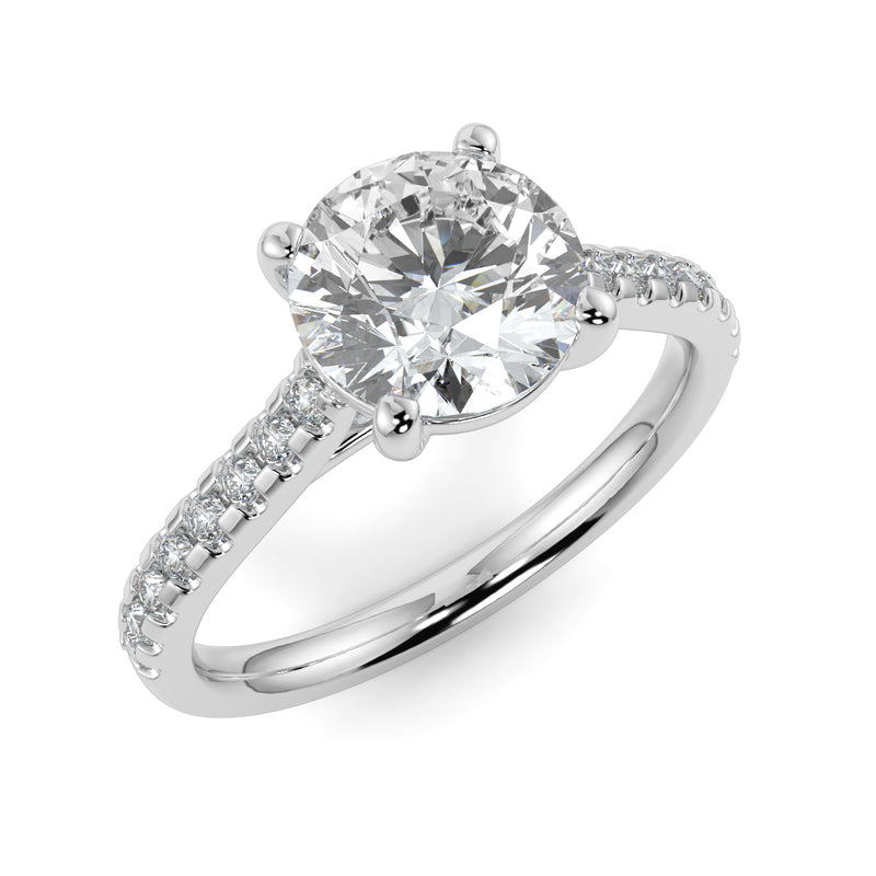 The East West Round with Side Stones