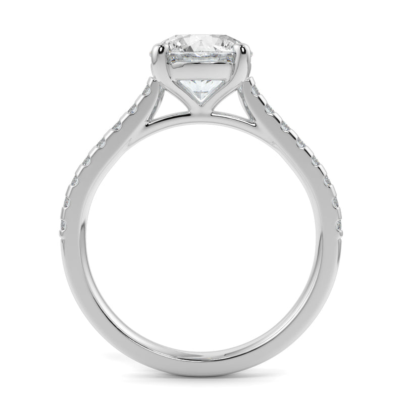 The East West Round with Side Stones