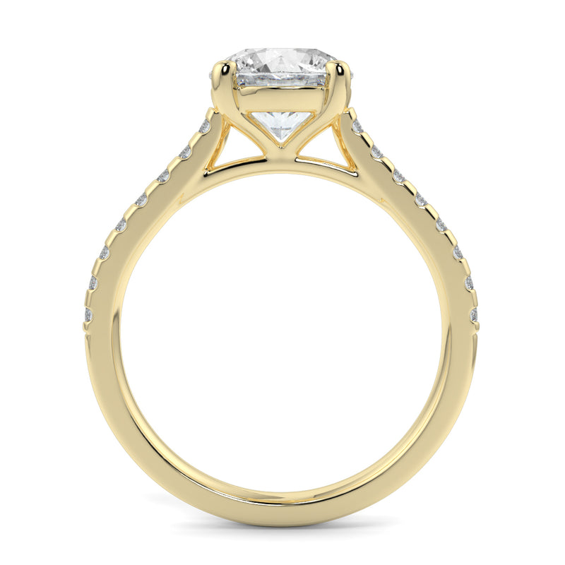 The East West Round with Side Stones