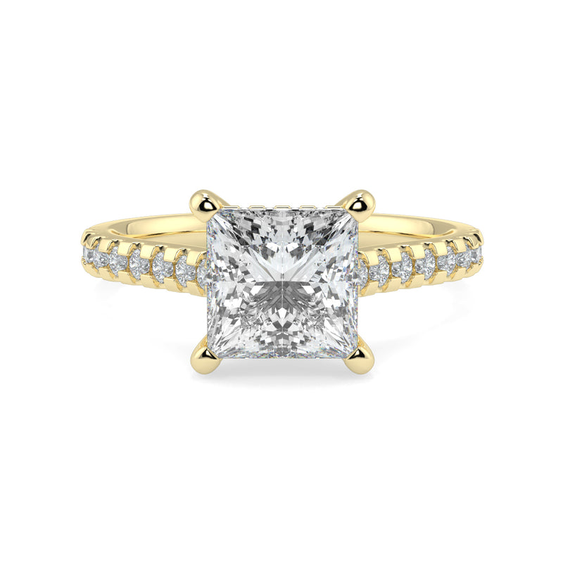 The East West Princess with Side Stones and Diamond V