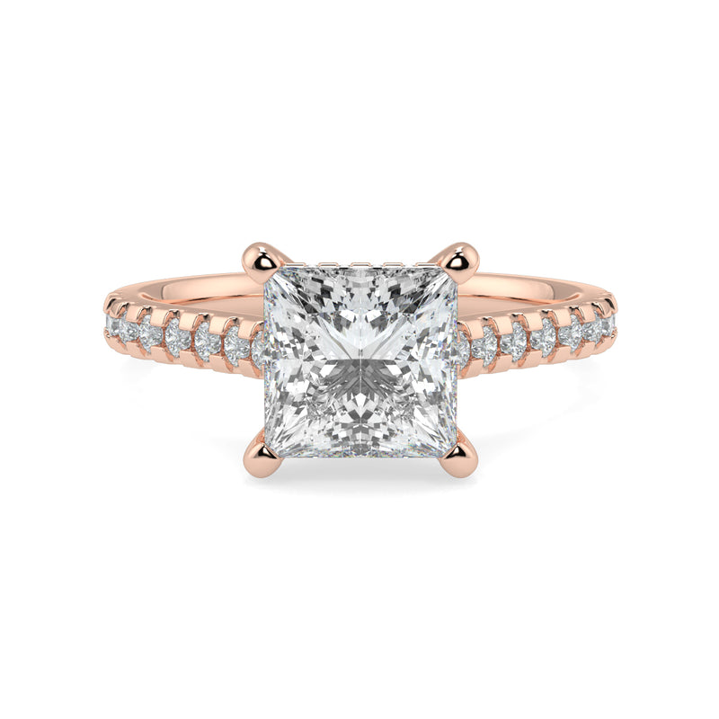 The East West Princess with Side Stones and Diamond V