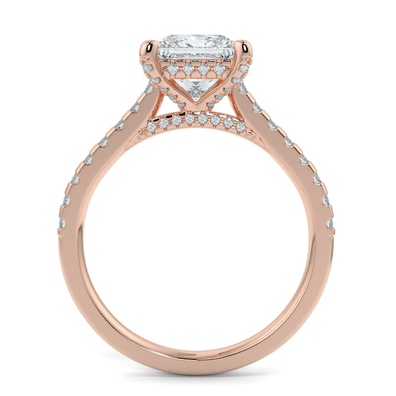 The East West Princess with Side Stones and Diamond V