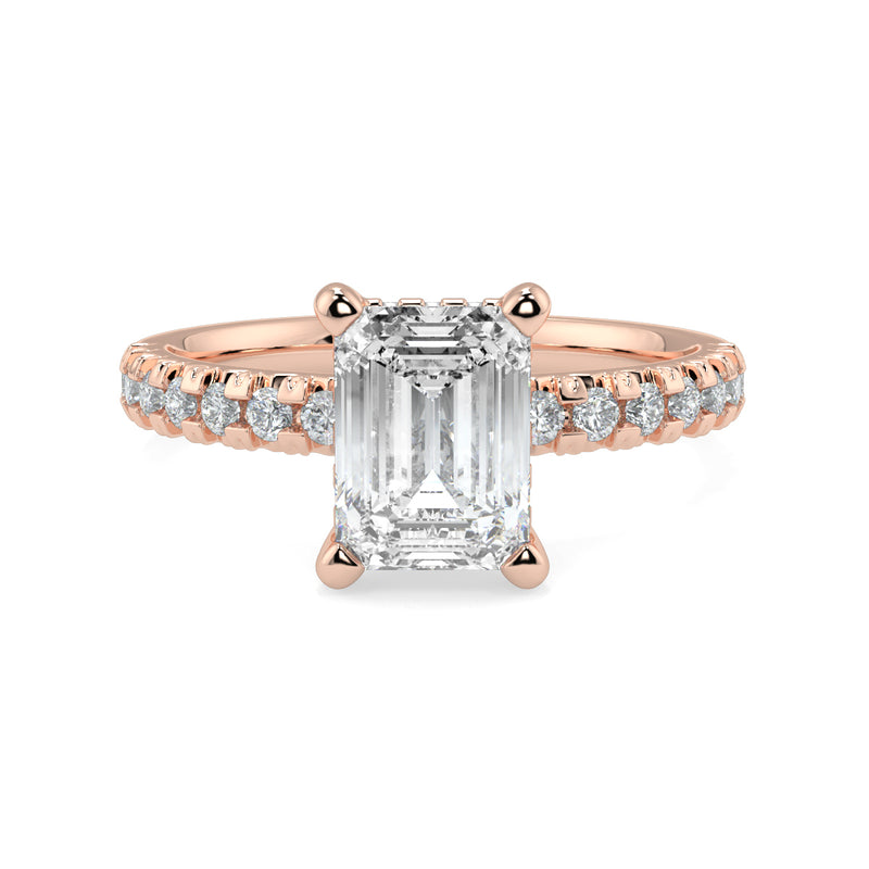 The Signature Side Stone Hidden Halo Cathedral