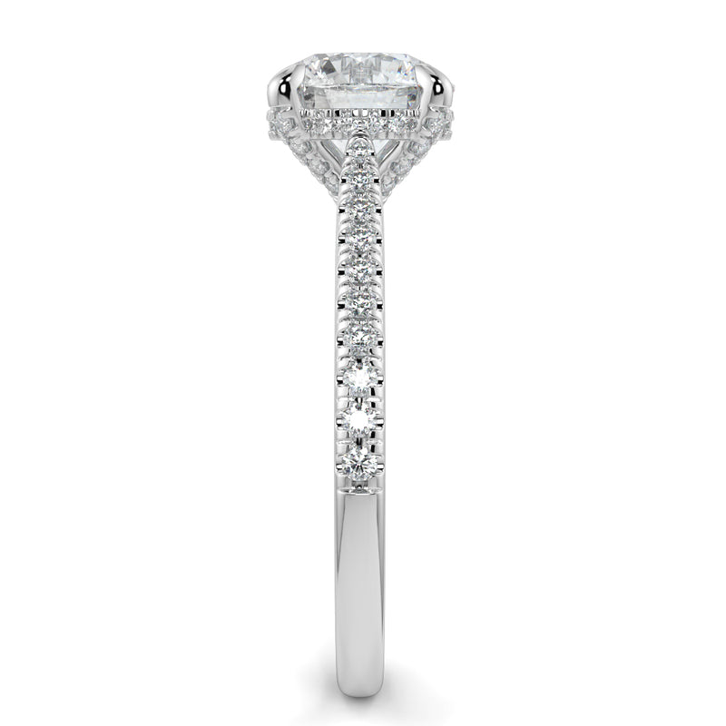 The Diamond Band Hidden Halo Diamond V