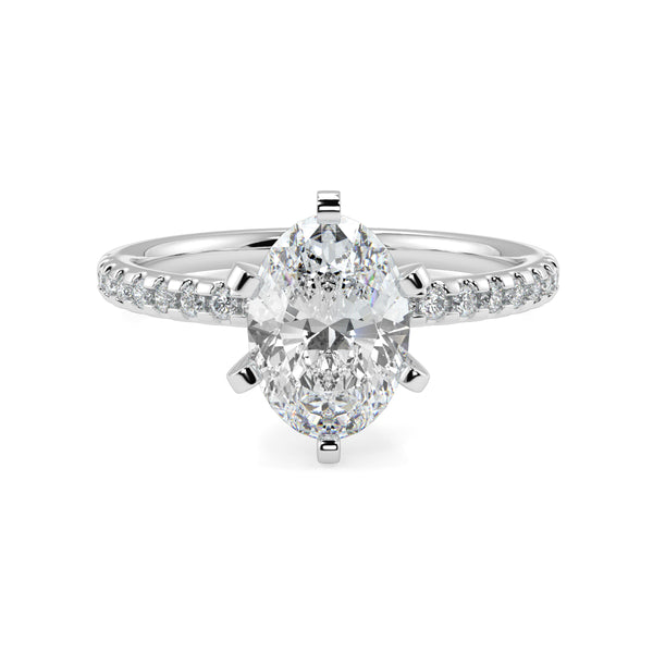 The Diamond Band 6 Prong Thick V