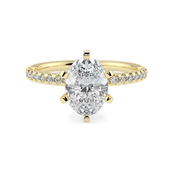 The Diamond Band 6 Prong Thick V