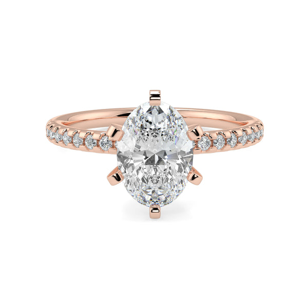 The Diamond Band 6 Prong Thick V