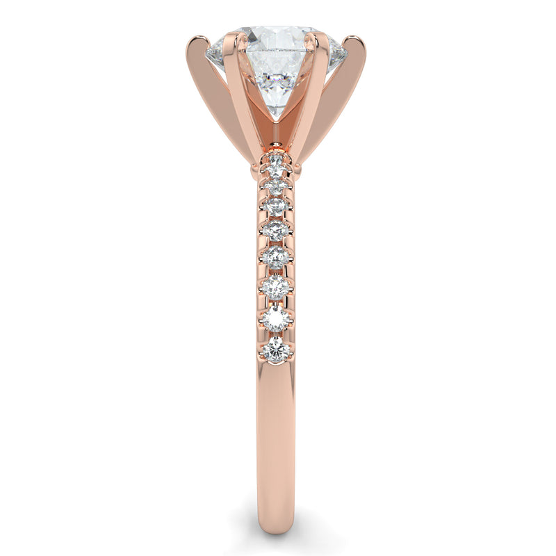 The Diamond Band 6 Prong Thick V