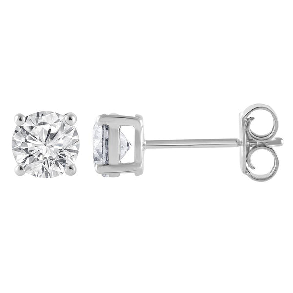 1ct Classic Diamond Stud Earrings