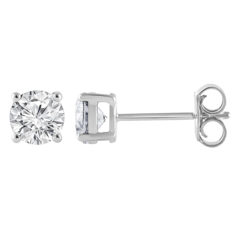1ct Classic Diamond Stud Earrings