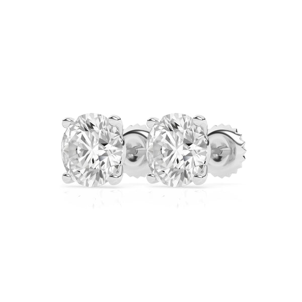 2ct Classic Diamond Stud Earrings