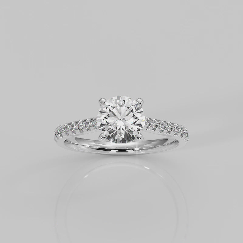 The East West Round with Side Stones