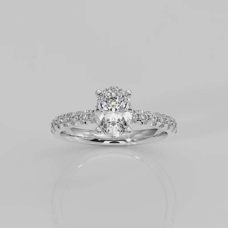 The Signature Side Stone Hidden Halo Cathedral