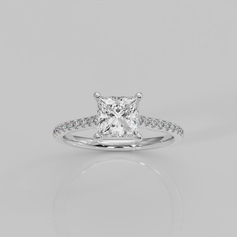 The Signature V with Side Stones