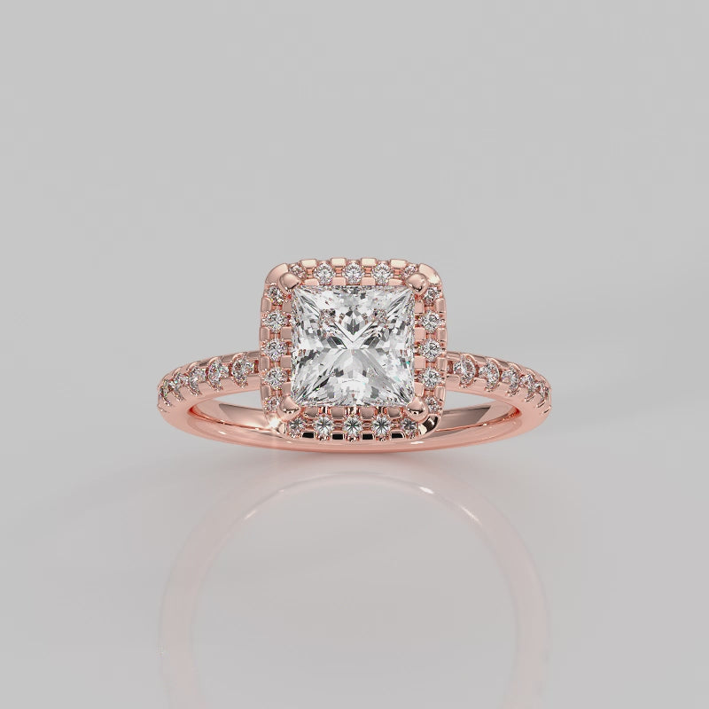 The Side Stone Halo Dome