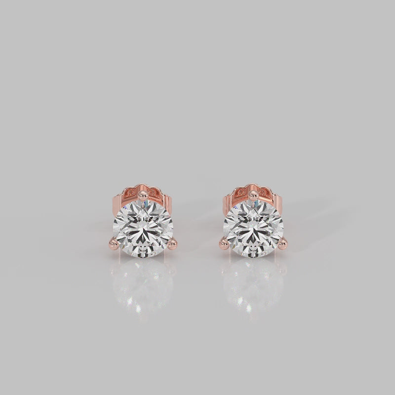 Martini Diamond Stud Earrings