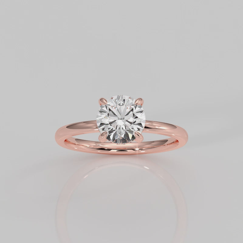 The Signature 4 Prong Hidden Halo Cathedral