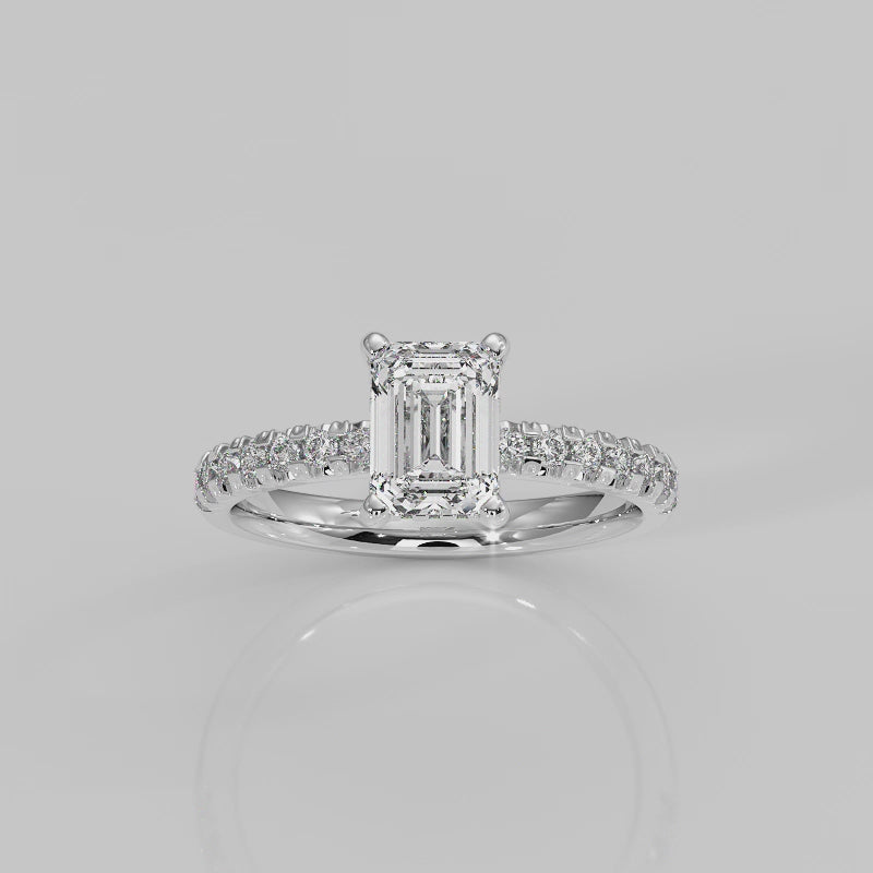 The Signature Side Stone Hidden Halo Cathedral