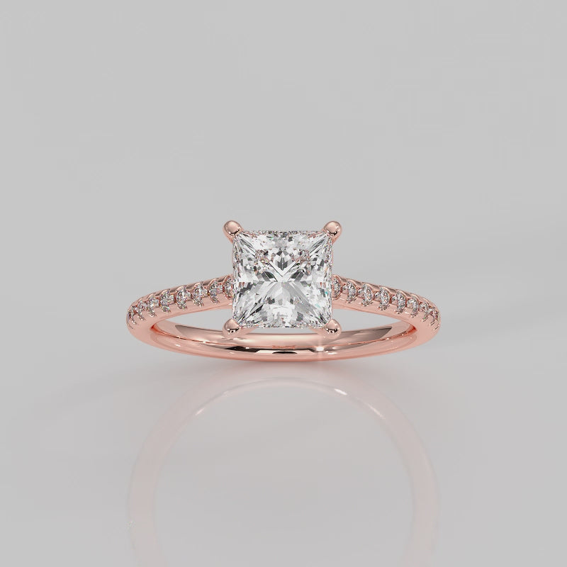 The Signature V with Side Stones