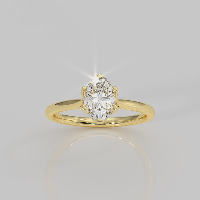 The 6 Prong Cathedral Style Floral Basket