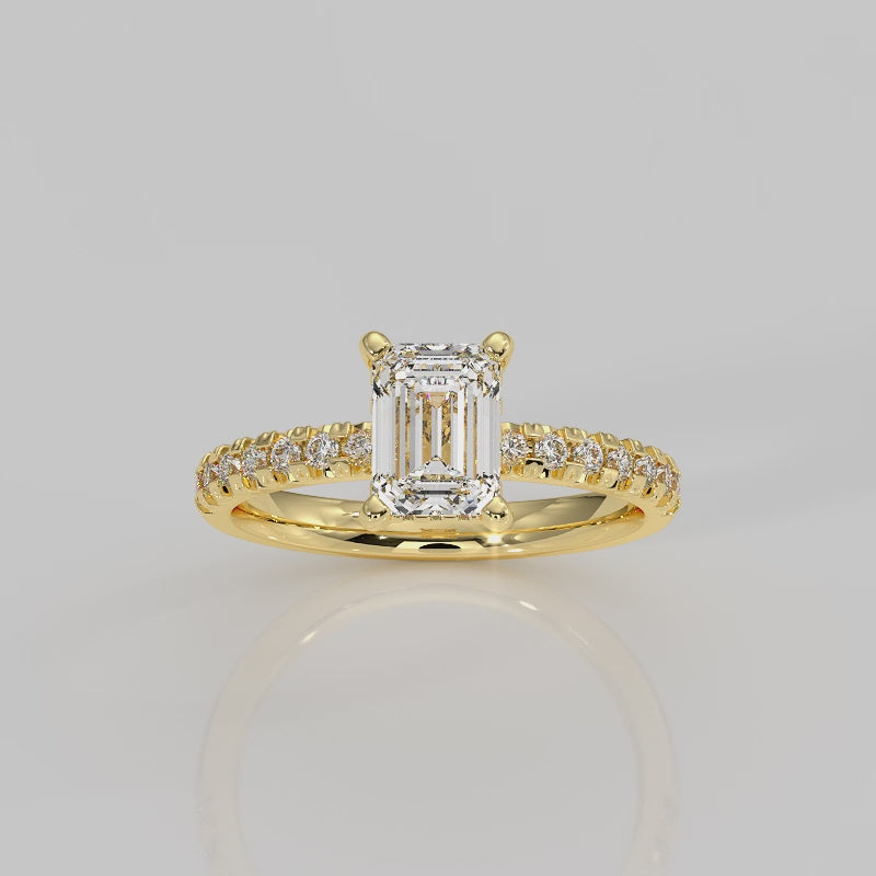 The Signature Side Stone Hidden Halo Cathedral