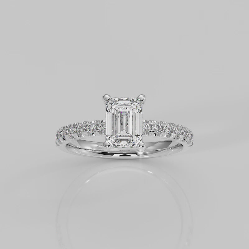 The Signature Side Stone Hidden Halo Cathedral