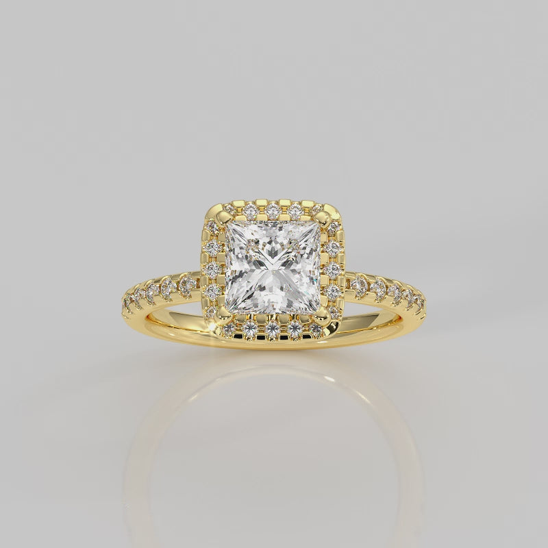 The Side Stone Halo Dome