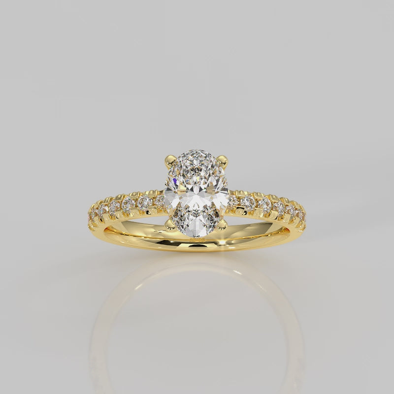 The Signature Side Stone Hidden Halo Cathedral