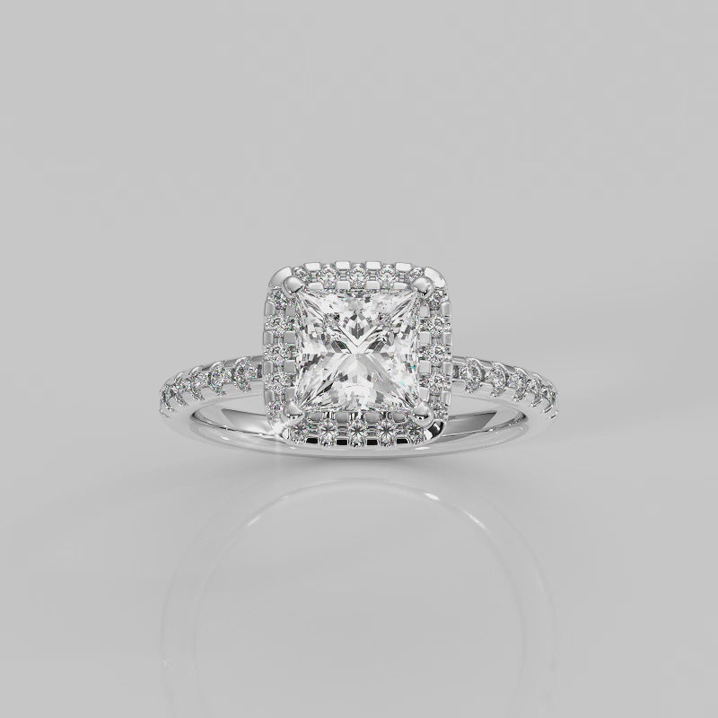 The Side Stone Halo Dome