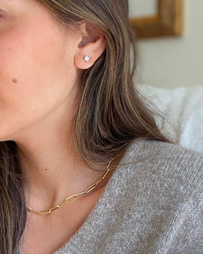 0.10 ct best sale diamond earrings